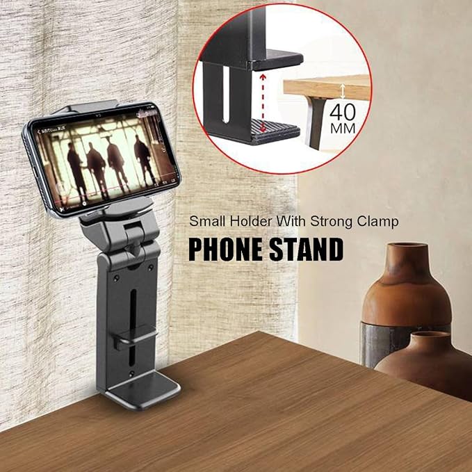 Phone Holder,Airplane Travel Essentials,Car Phone Mount,Cell Phone Stand for Desk Shower Bike Bed Luggage,Universal Mini Travel Accessories for iPhone 16 15 14 13 12 11 Pro Max Samsung - Image 4