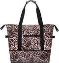 Expandable Duffel Bag for Women with Trolley Sleeve/Wet Pocket Weekender Travel Tote Large Carry On Overnight Luggage by HAWEE