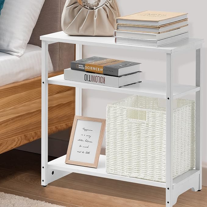 Wicker Storage Basket, Set of 2 Hand-Woven Wicker Baskets for Organizing, Foldable Cube Storage Basket Bins, 13 Inch Large Wicker Storage Baskets for Shelves & Decor, White (13''x13''x13'') - Image 5