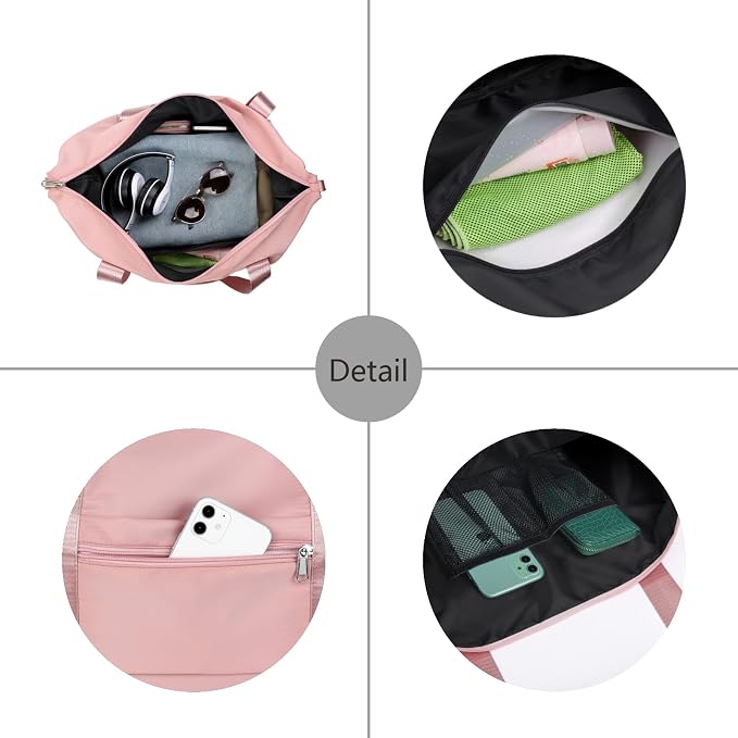 NPBAG Women Travel Duffel, Multi Functional Large Expandable Weekender Carry-on Tote, Gym Workout Overnight Bag, Mommy Hospital Bag for Labor and Delivery - Image 5