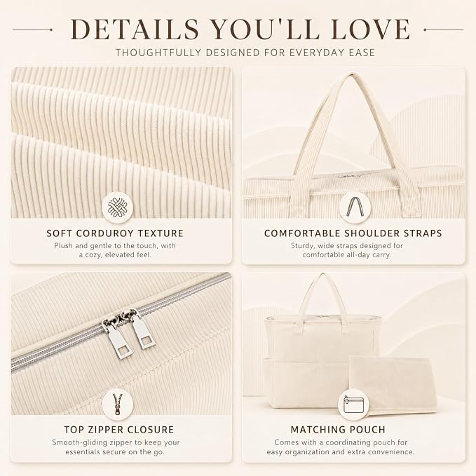LEDAOU Large Beach Bag for Women, Waterproof Sandproof Tote Bag with Zipper | 36L Pool and Swim bag with Zipper, Wet/Dry pocket and 7 Pockets for Beach Days, Cruises, Vacations and Family travel - Image 9