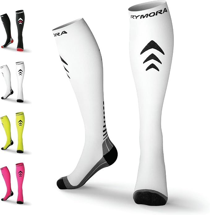 Compression Socks for Men and Women - Sports, Running, Flying, Work & More by Rymora
