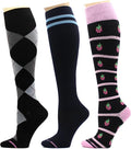 Dr. Motion 3 Pairs Therapeutic Graduated Compression Women's Knee-hi Socks by Dr.+Motion