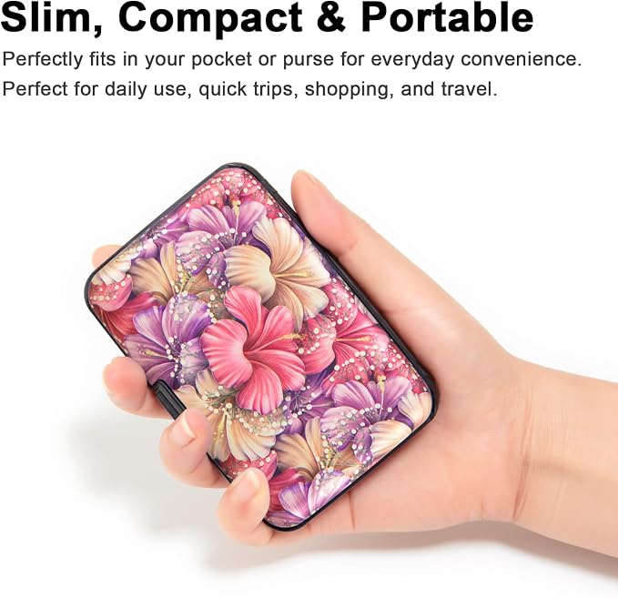 Credit Card Holder Small RFID Blocking Wallet Business Metal Slim Mini Aluminum Hard Case for Women Men - Image 3