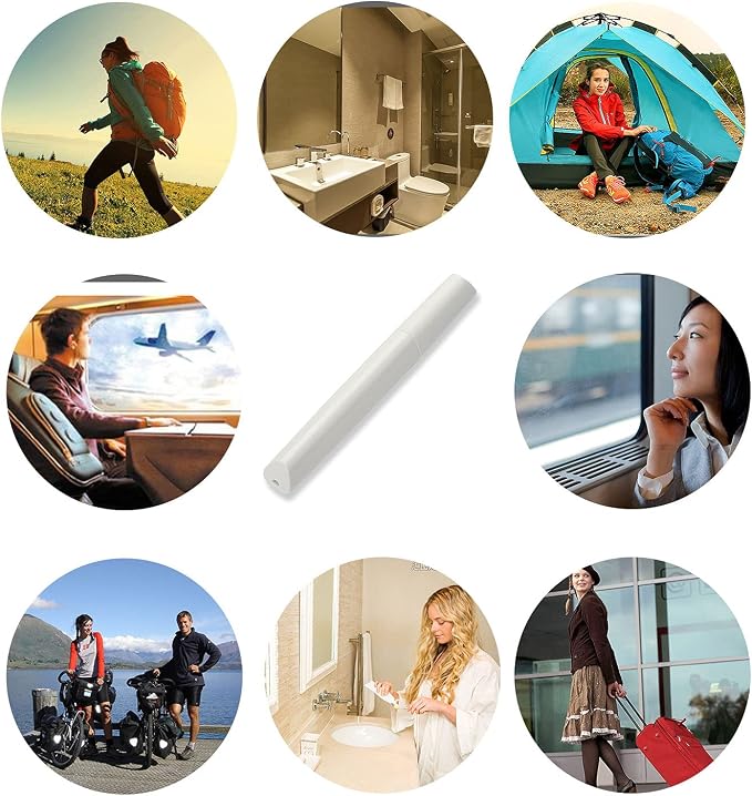 Portable Travel Toothbrush Case, Lipstick–like Plastic Toothbrush Holder Toothbrush Case Breathable Design with Air Hole More Hygienic Toothbrush Tube for Home Daily Travelling (White) - Image 4