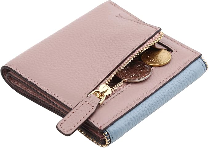 Ultra Thin Small Compact Leather Womens Girls Wallets RFID Blocking Credit Card Holder for Women - Image 3