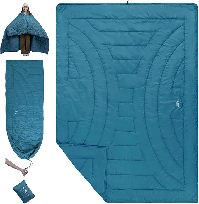 3M Thinsulate Insulation Warm Camping Blanket Ultralight Compact by iClimb