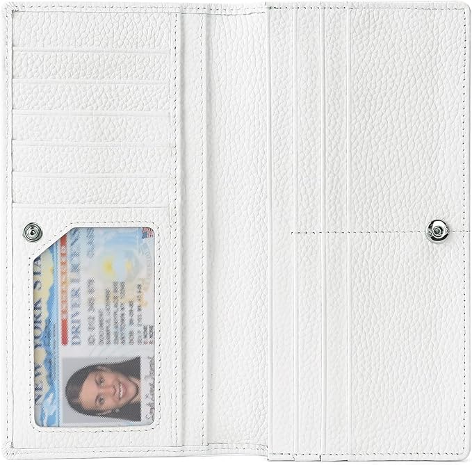 GOIACII Wallets for Women RFID Blocking Ultra Slim Leather Credit Card Holder Clutch by GOIACII