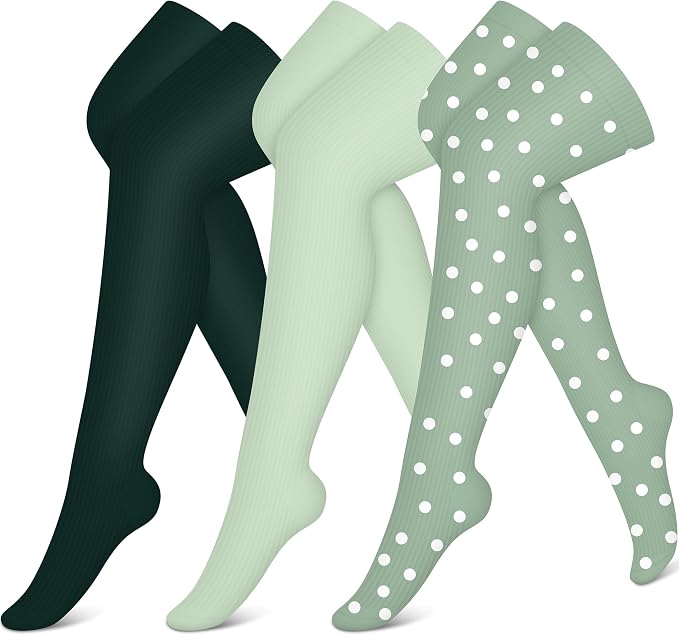 CHARMKING 3 Pairs Thigh High Compression Socks for Women and Men 15-20 mmHg Boost Circulation and All Day Comfort by CHARMKING