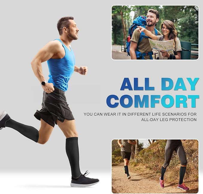 cerpite Compression Socks for Women & Men Circulation 8 Pairs Compression Socks 20-30 mmhg Best for Running,Nurse,Travel - Image 4