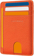 RUNBOX Slim Wallet for Men and Women, RFID Blocking Leather Card Holder | Minimalist 8-slot design fits IDs and credit cards in a thin profile for front pockets, purses, pants and travel by RUNBOX