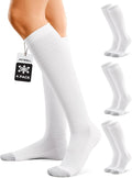 FITRELL 4 Pairs Compression Socks for Women & Men, 15-20mmHg Circulation Support for Athletic Travel Daily Wear by FITRELL