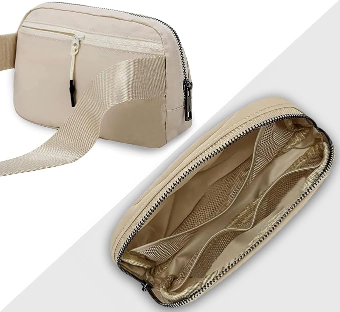 Belt Bag for Women Fanny Pack Dupes, Fashion Crossbody Waist Pack Bag with Adjustable Strap, Everywhere Belt Bag for Travel Outdoors Running Hiking（Khaki） - Image 5