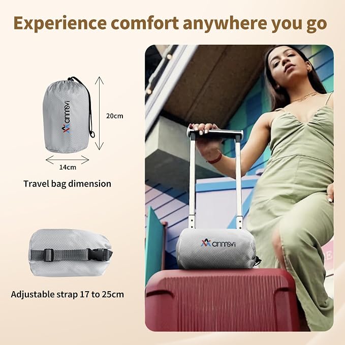 Inflatable Seat Cushion with Built-in Pump - 3D Air Cell Ergonomic Pad for Sciatica & Tailbone Pain Relief - Portable Cooling Chair Cushion for Airplane Travel, Car, Office & Stadium (0.8lbs) - Image 8