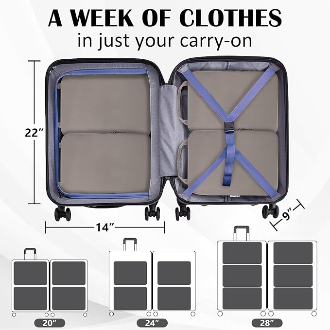Compression Packing Cubes for Travel Suitcase Organizer Bags, Khaki, L | Expandable Travel Cubes for Packing Luggage Organizer Bags Compression Bags for Travel Essentials - Image 5