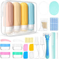 26 Pack Travel Size Toiletries, Tsa Approved Travel Containers for Toiletries, Leak Proof Silicone bottles and Shampoo Conditioner, Essential Toiletry Accessories. by CHEODIN