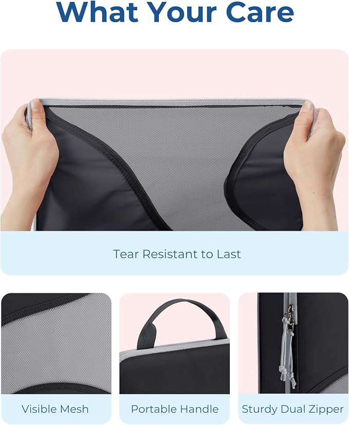 Bagsmart Compression Packing Cubes, Travel Bag Cruise Ship Essentials | Lightweight, Compressible Suitcase Organizer Set fit Standard Carry-On & Checked Luggage, 6 Set, 14 Set Washable Packing Bags - Image 6