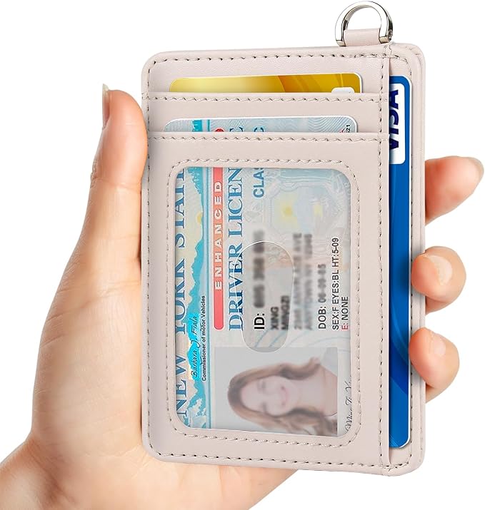 Slim Minimalist Front Pocket Wallet, RFID Blocking Credit Card Holder Wallet with Detachable D-Shackle for Men Women - Image 3