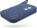 Yamrots Travel Cable Organizer, Electronic Organizer Travel Case, Portable Storage Bag for SD Card, Charger, Power Bank, Earphone (Navy blue) by Yamrots