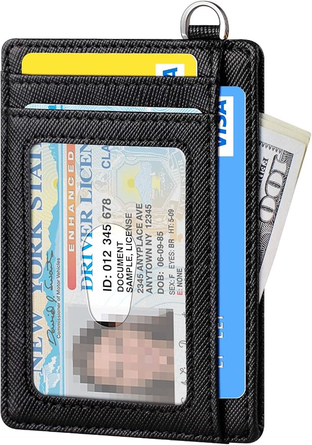 FurArt Slim Minimalist Wallet RFID Credit Card Holder for Men | slim minimalist compact rfid id window thin - Image 2