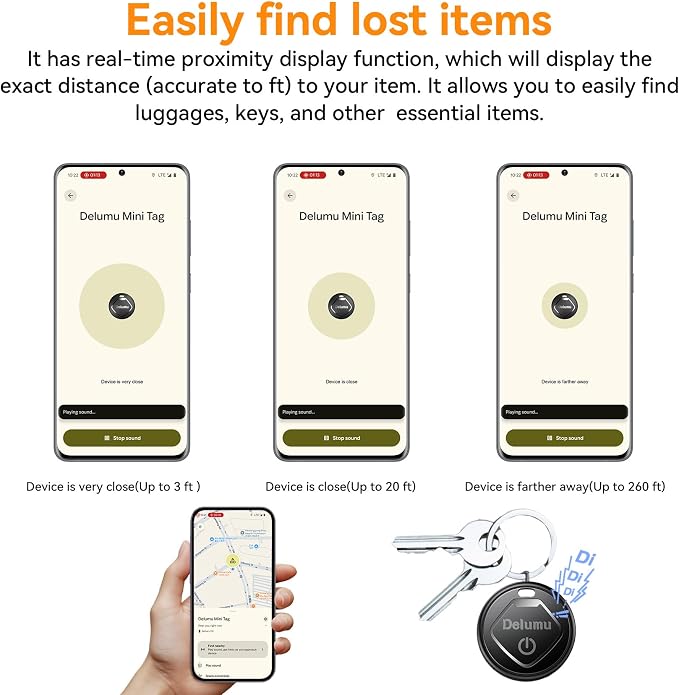 Tracker Android, 2026 New Smart Tags-4 Pack Android Tracker for Google'S Find Hub App, Bluetooth Tracker Keys Finder and Item Locator & GPS Trackers for Keys,Luggages,Wallet, IP67 - Image 5