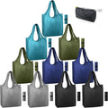BeeGreen DIY Reusable Grocery Bags Bulk 10 Pack, Reusable Shopping Bags X-Large 50LBS, Machine Washable Kitchen Reusable Bags Heavy Duty, Foldable Tote Bags w Handles for Shopping by BeeGreen