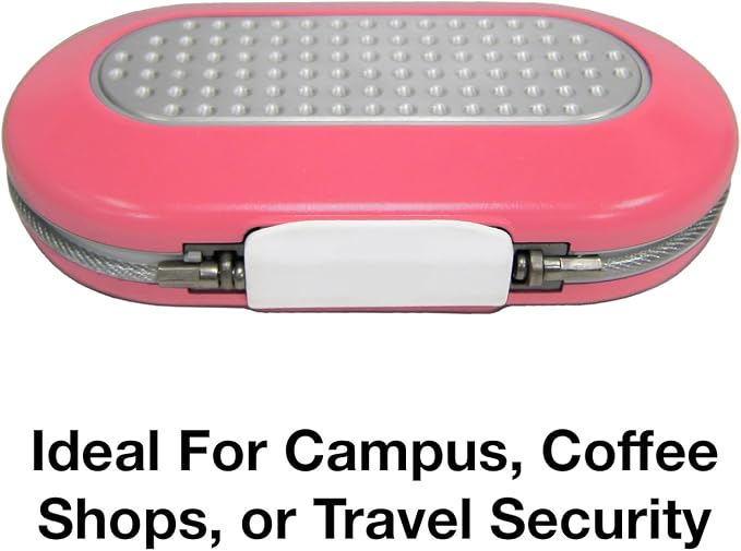 Master Lock Pink Portable Small Lock Box, Set Your Own Lock Combination Portable Safe, Personal Travel Safe for Phone, Passport, Money, ‎5900DPNK - Image 4