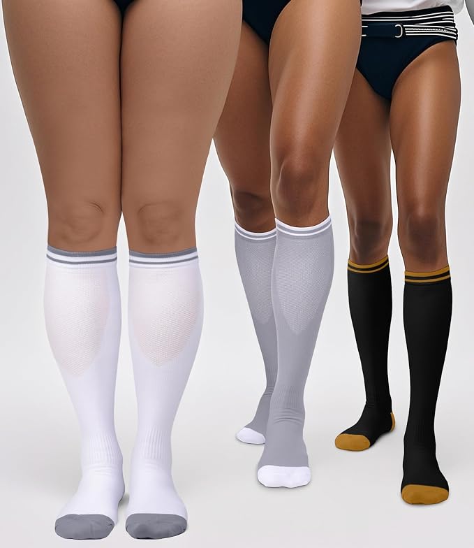 FuelMeFoot 3 Pack Copper Compression Socks - Compression Socks Women & Men Circulation - Best for Medical,Running,Athletic - Image 3