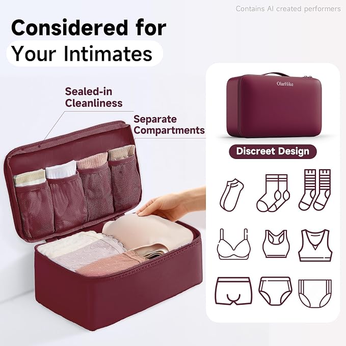 OlarHike 9 Set Packing Cubes for Travel,Gifts for Women Mom,Anti-Tearing Suitcase Organizer,with Over 1000 pcs Mesh Holes,Vacation Essentials & Accessories for Cruise Ship - Image 5