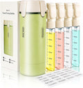 4 in 1 Travel Dispenser Bottle, TSA Approved Leak Proof Refillable Toiletry Containers for Shampoo, Conditioner, Lotion & Skincare – Easy Clean Travel Bottles for Gym, Business by BloomDaily