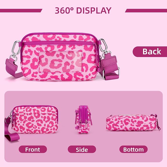 FODOKO Wristlet wallets for Women RFID crossbody bags with 4 Zippers | Checkered quilted nylon with credit card slots, cell phone organizer, and coin purse for travel and everyday carry - Image 7
