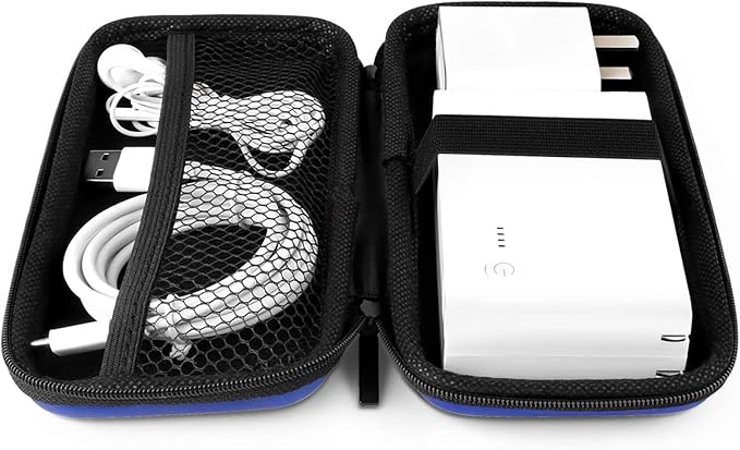 iMangoo Travel Essential Electronics Organizer Charger Case Carrying Pouch | 6.5x3.2x1" Power Bank Tech Accessories Protective Storage Shockproof Portable Purse Men Women School Office Trips Must Have - Image 5