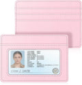 FINTIE Slim Minimalist Front Pocket Wallet RFID Blocking Credit Card Holder | Card Cases with ID Window for Men Women, Pink by Fintie