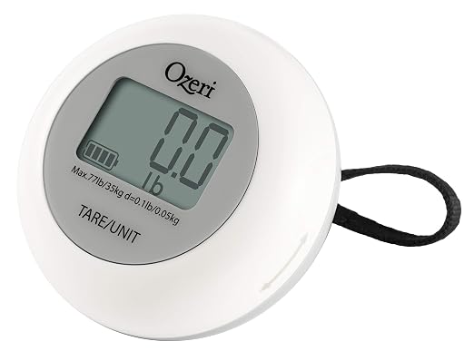 Ozeri Luggage Scale, with Twist-and-Go Battery-Free Charging, Travel Scale | Completely battery-free; simply twist to charge and power on and avoid last-minute overweight luggage charges at airports. by Ozeri