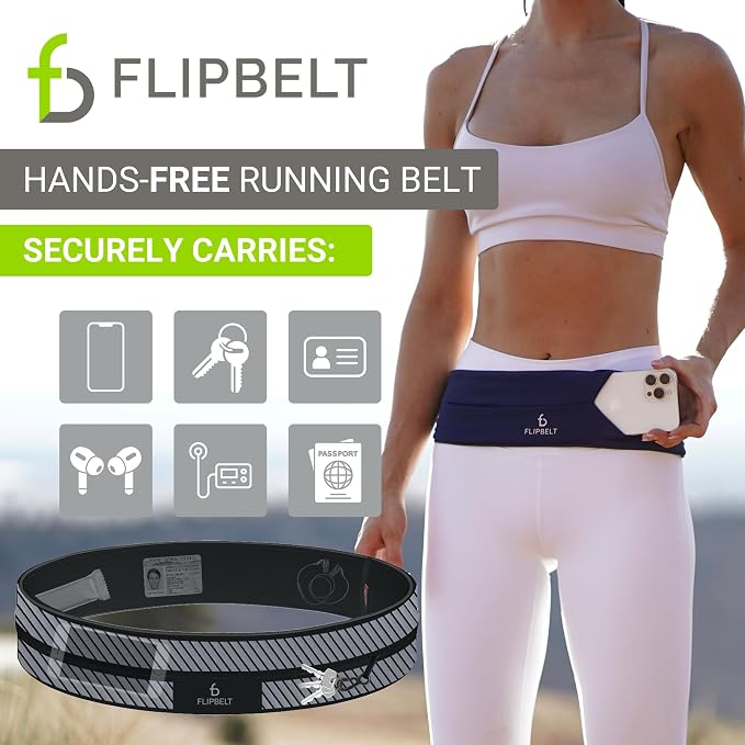 FlipBelt Classic Running Belt, Phone Holder for Running, Money Belt Pouch - Image 2