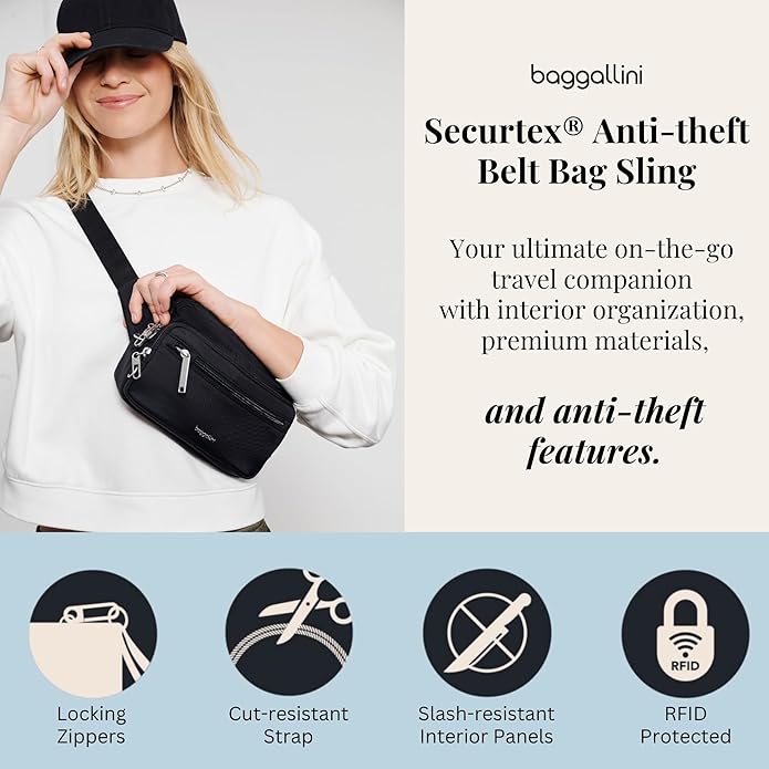Baggallini Securtex Anti-Theft Belt Bag - Image 2