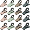 Chip Clips, Magnetic Bag Clips with Air Tight Seal for Food Storage, 16 Pieces, Neutral Color by TACGEA