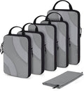 BAGSMART Compression Packing Cubes for Travel | Lightweight suitcase organizers bag set, space-saving double zipper expansion for carry-on luggage & travel organization by BAGSMART