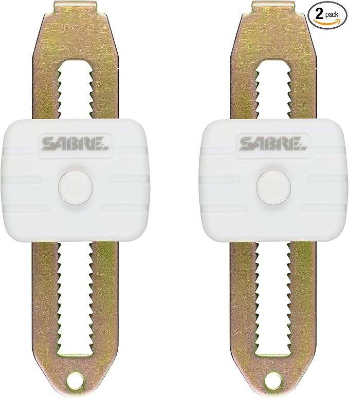 Sabre Compact Travel Door Lock, Portable Door Security for Hotels, Vacation Rentals, Apartments, & Dorms, Fits Most Inward-Opening Doors, Door Latch Lock, Withstands 730 lbs of Force, No Tools Needed by SABRE