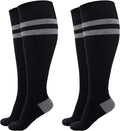 Momcozy Compression Socks for Women Wide Calf, 15-20mmHg Knee High Support Socks for Pregnancy, Nurses, Flying, Travel by Momcozy