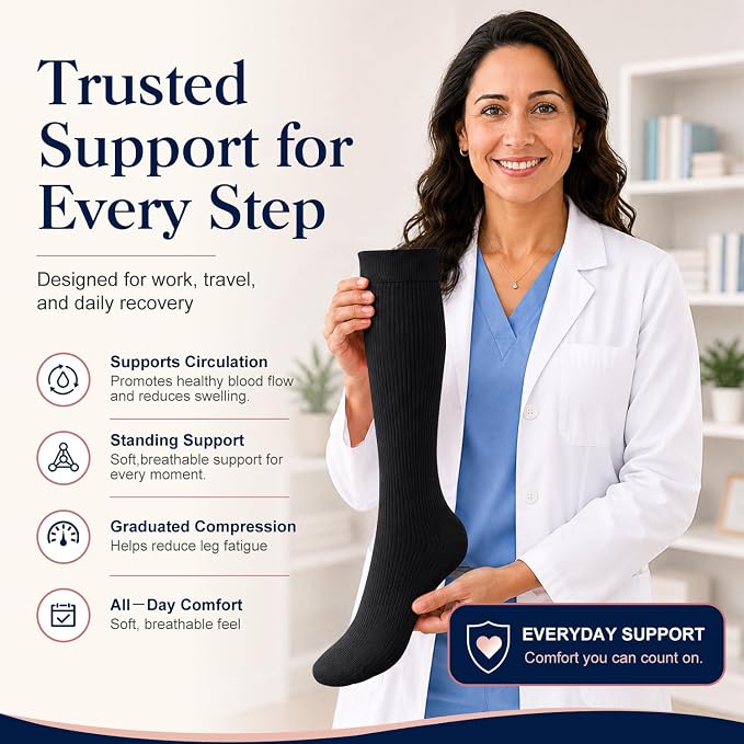 COOLOVER Copper Compression Socks for Women and Men(6 Pairs)-Best Support for Running, Athletic, Travel - Image 5