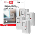 UltraPro Personal Security Window and Door Alarm, 4 Pack, Wireless Chime | DIY Protection, Burglar Alert, DIY Protection, Home Security, Ideal for Home, Garage, Apartment and More, 45174 by UltraPro