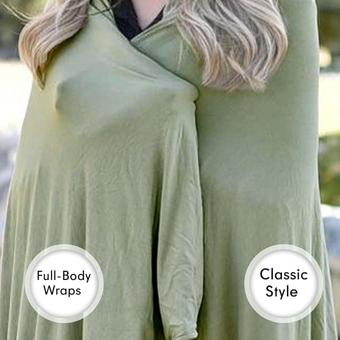 Luxury Cooling Travel Blanket - Stretchy, Lightweight Soft & Breathable Shawl Wraps for Women - Image 7