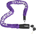 Titanker Bike Chain Lock with Keys, 3.3 Feet Security Heavy Duty Anti-Theft Bicycle Chain Locks for Bike, Motorcycle, Bicycle, Door, Gate, Fence, Grill (6mm, 8mm, 10mm Thick Chain) by Titanker