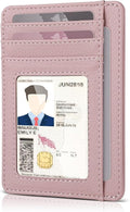 Teskyer Slim Minimalist Wallet for Men, RFID Front Pocket Card Holder | Ultra Slim Front Pocket Design, 8 Card Slots, RFID Protection, Smooth Faux Leather for Everyday Carry by TESKYER