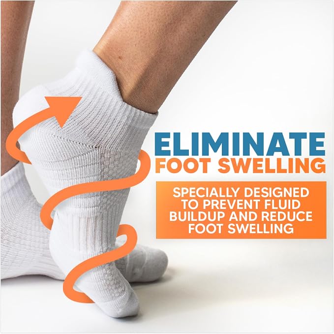 Viasox Ankle Compression Socks for Women & Men, 14 mmHg Support Improves Circulation, Extra Cushioned - Image 3
