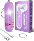 Personal Safety Alarm for Women - Waterproof Rechargeable Security Alarm - 140dB Extra Loud Siren with SOS Strobe Light - Self Defense Keychain for Women Girls Teens Seniors by Unknown