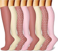 CHARMKING Compression Socks for Women & Men Circulation (8 Pairs) 15-20 mmHg Best Calf Socks Support for Athletic Cycling by CHARMKING