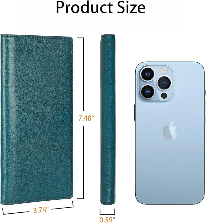 Ultra Slim Thin Leather Women Wallet RFID Blocking Credit Card Holder Bifold Long Ladies Billfold - Image 4