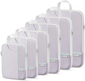 Percover Compression Packing Cubes for Travel, 6-Piece Structured Compression Organizer Set for Organized Packing & Carry-On Luggage, Purple by Unknown